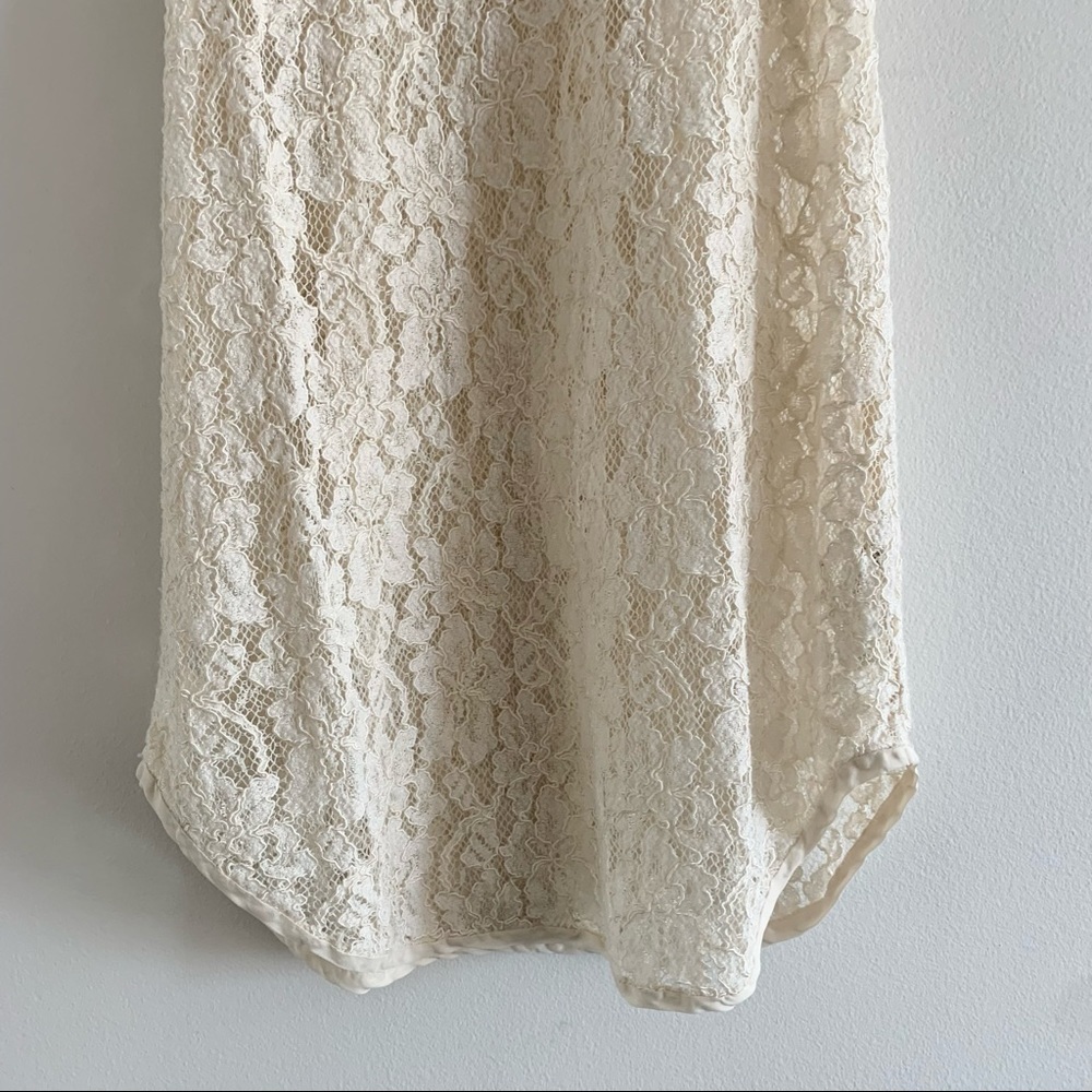 Wilfred Aritzia Madeline Floral Crochet Lace Racerback Tank Top - Picture 5 of 11